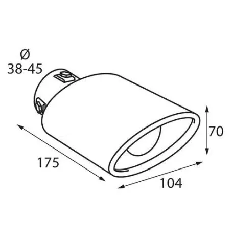 Lampa ΑΚΡΟ ΕΞΑΤΜΙΣΗΣ TS-58 Φ38-45mm L6011.0 