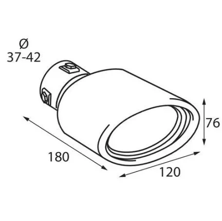 Lampa ΑΚΡΟ ΕΞΑΤΜΙΣΗΣ TS-65 Φ37-42mm L6011.3 