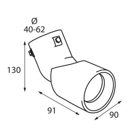 Lampa ΑΚΡΟ ΕΞΑΤΜΙΣΗΣ TS-68 40-62mm ΛΟΞΟ 110 ΜΟΙΡΕΣ L6011.6 