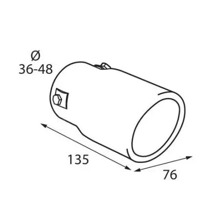 Lampa ΑΚΡΟ ΕΞΑΤΜΙΣΗΣ TS-15 36->48mm - ΣΤΡΟΓΓΥΛΟ L6001.9 