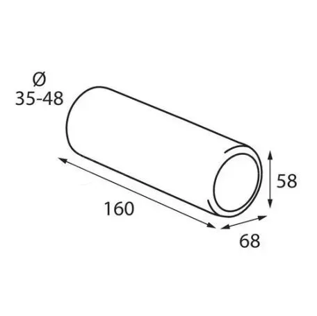 Lampa ΑΚΡΟ ΕΞΑΤΜΙΣΗΣ Τ-1 35->48mm - ΟΒΑΛ L6005.0 