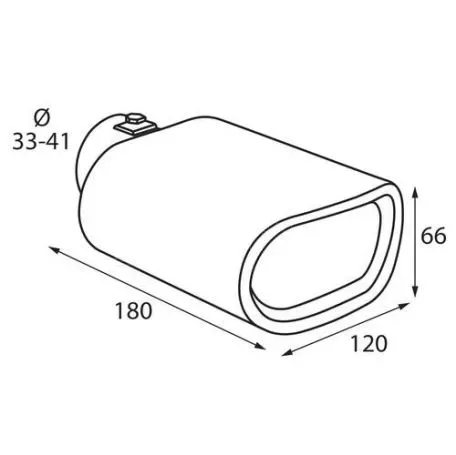 Lampa ΑΚΡΟ ΕΞΑΤΜΙΣΗΣ TS-27 Φ 33-41mm - ΟΒΑΛ L6008.1 