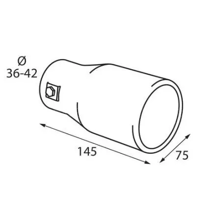 Lampa ΑΚΡΟ ΕΞΑΤΜΙΣΗΣ TS-35 Φ 36-42mm - ΣΤΡΟΓΓΥΛΟ L6008.9 