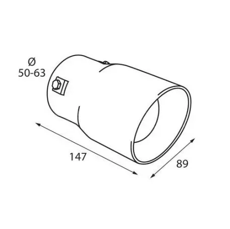 Lampa ΑΚΡΟ ΕΞΑΤΜΙΣΗΣ TS-50 Φ 50-63mm L6010.2 