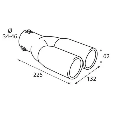 Lampa ΑΚΡΟ ΕΞΑΤΜΙΣΗΣ TS-26 Φ 34-46mm - ΔΙΠΛΗ ΑΠΟΛΗΞΗ L6008.0 