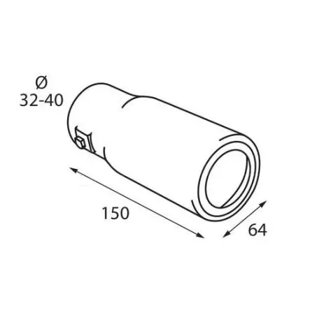 Lampa ΑΚΡΟ ΕΞΑΤΜΙΣΗΣ TS-52 Φ 32-40mm L6010.4 