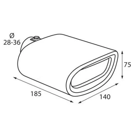 Lampa ΑΚΡΟ ΕΞΑΤΜΙΣΗΣ TS-30 Φ 30-37mm - ΟΒΑΛ L6008.4 