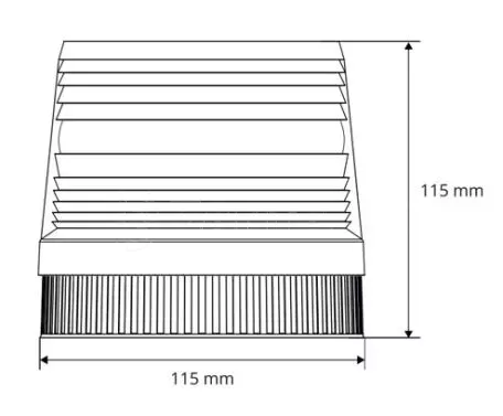 AMIO ΦΑΡΟΣ LED 12V - 115 Χ 115mm (ΠΟΡΤΟΚΑΛΙ/ΜΑΓΝΗΤΙΚΗ ΒΑΣΗ) AMiO - 1 ΤΕΜ. 01276/AM 