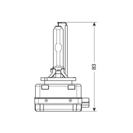 Lampa D8S 25W 12/24V 4.300K 1ΤΕΜ. ΣΕ ΚΟΥΤΙ L5832.9 