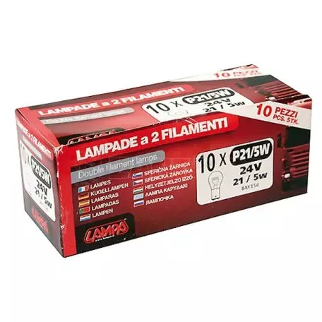 Lampa P21/5W 24V BAY15d STANDARD LINE ΑΛΟΓΟΝΟΥ (ΔΙΠΟΛΙΚΗ) 10ΤΕΜ. (ΣΕ ΚΟΥΤΙ) L9823.2 