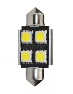 M-tech ΛΑΜΠΑΚΙΑ ΠΛΑΦΟΝΙΕΡΑΣ C5W 24V 0,24W SV8,5 36mm CAN-BUS 4xSMD5050 PREMIUM ΛΕΥΚΟ 1ΤΕΜ M-TECH L9328W/MT 