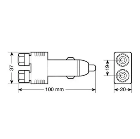 Lampa ΑΝΤΑΠΤΟΡΑΣ ΑΝΑΠΤΗΡΑ ΜΠΑΝΑΝΑ 12/24V 10A L3900.4 