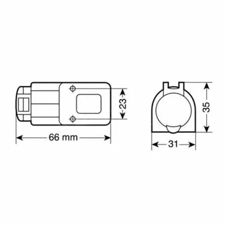 Lampa ΑΝΤΑΠΤΟΡΑΣ ΠΛΑΣΤΙΚO ΑΝΑΠΤΗΡΑ 15Α ΜΟΝΟ 3902.6-LM 