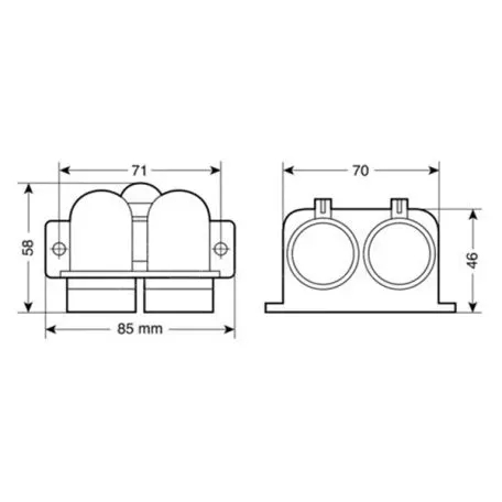 Lampa ΑΝΤΑΠΤΟΡΑΣ ΠΛΑΣΤΙΚΟ ΑΝΑΠΤΗΡΑ ΔΙΠΛΟΣ L3902.9/T 