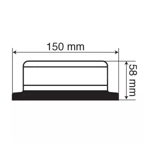 Lampa ΦΑΡΟΣ RL-6 12V/24V 45LED ΒΙΔΩΤΟΣ ΠΟΡΤΟΚΑΛΙ ΣΤΡΟΓΓΥΛΟΣ 150x58mm L7299.0 