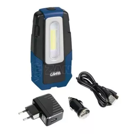 Lampa ΦΑΚΟΣ GL-2 12/24/230V/USB COB LED 150lm 2W 7.000K PRO-SERIES ΑΔΙΑΒΡΟΧΟΣ ΜΕ ΜΑΓΝΗΤΙΚΗ ΒΑΣΗ+ΓΑΝΤΖΟΣ L7064.0 