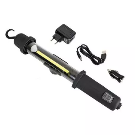 Lampa ΦΑΚΟΣ GL-5 12/24/230V/USB COB LED 200lm 3W 7.000K PRO-SERIES ΑΔΙΑΒΡΟΧΟΣ ΜΕ ΜΑΓΝΗΤΙΚΗ ΒΑΣΗ+ΓΑΝΤΖΟΣ L7064.3 