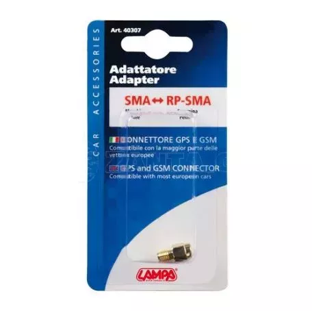 Lampa ΑΝΤΑΠΤΟΡΑΣ ΚΕΡΑΙΑΣ GPS SMA>RP-SMA (ΑΠΟ ΑΡΣΕΝΙΚΟ ΣΕ ΘΗΛΥΚΟ) L4030.7 