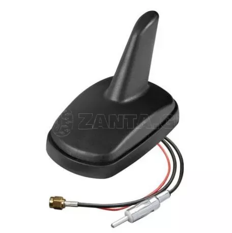 Lampa ΚΕΡΑΙΑ ΚΑΡΧΑΡΙΑΣ AERO-FIN 4 12V ΜΑΥΡΗ AM/FM/GPS ΜΕ ΕΝΙΣΧΥΤΗ ΣΗΜΑΤΟΣ 55x85x64mm L4062.6 