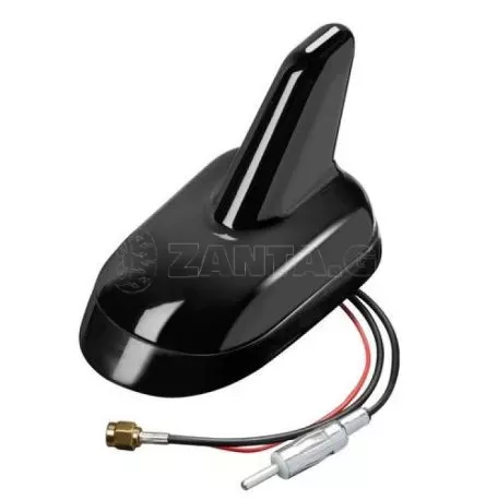 Lampa ΚΕΡΑΙΑ ΚΑΡΧΑΡΙΑΣ AERO-FIN 5 12V ΜΑΥΡΗ AM/FM/GPS ΜΕ ΕΝΙΣΧΥΤΗ ΣΗΜΑΤΟΣ 64x108x67mm L4062.8 