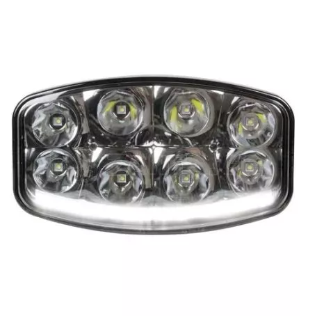 Lampa ΠΡΟΒΟΛΕΑΣ PLUTON NIX 10>30V 18CREE LED 64W 6500lm ΚΑΡΦΙ ΜΕ NEON ΘΕΣΕΩΣ 245x170x89mm 1ΤΕΜ. L7223.9 