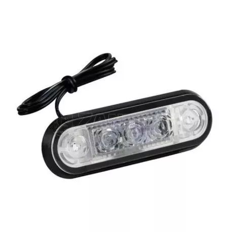 Lampa ΦΩΣ ΟΓΚΟΥ ΦΟΡΤΗΓΟΥ 24V 3LED 80x22mm ΚΟΚΚΙΝΟ 1ΤΕΜ L9700.5 