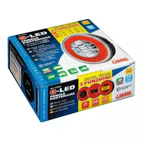 Lampa ΦΩΣ ΦΟΡΤΗΓΟΥ ΠΙΣΩ 12/24V O-LED 29LED 3 ΧΡΗΣΕΩΝ ΣΤΡΟΓΓΥΛΟ 140mm 1ΤΕΜ. L4153.4 