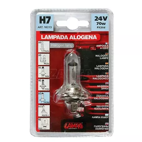 Lampa H7 24V 70W Λάμπα Αλογόνου PX26d σε συσκευασία 1τεμαχίου L9821.3 