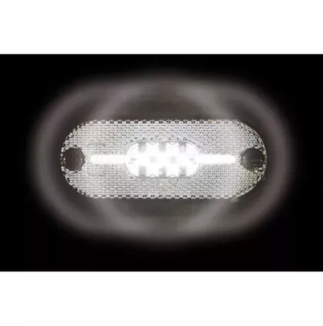 Lampa ΦΩΣ ΟΓΚΟΥ ΦΟΡΤΗΓΟΥ 24V 5LED 108x44mm ΛΕΥΚΟ ΑΔΙΑΒΡΟΧΟ LAMPA -1ΤΕΜ. L9838.5 