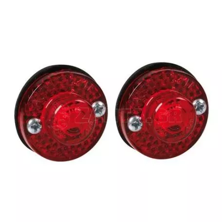 Lampa Φώτα Όγκου Φορτηγού 24V 1 Led 2τεμ Κόκκινα R-14 L9892.7 