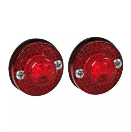 Lampa Φώτα Όγκου Φορτηγού 24V 1 Led 2τεμ Κόκκινα R-14 L9892.7 