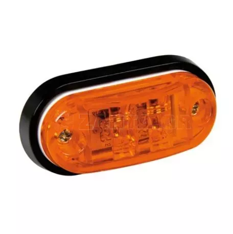 Lampa ΦΩΣ ΦΟΡΤΗΓΟΥ 2LED ΠΟΡΤΟΚΑΛΙ 24V 72mm LA2(2x600 MCD) L9848.2 