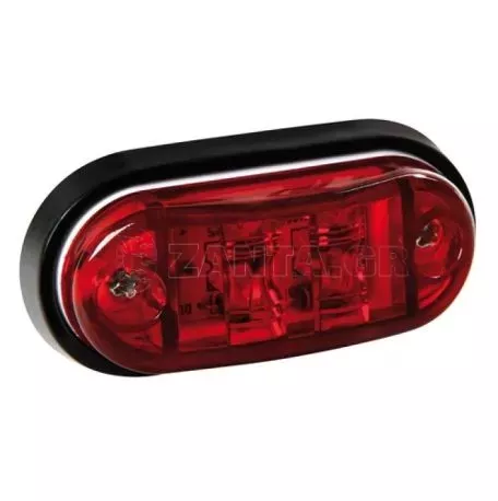 Lampa ΦΩΣ ΦΟΡΤΗΓΟΥ 2LED ΚΟΚΚΙΝΟ 24V 72mm PR3 (2x600 MCD) L9848.3 