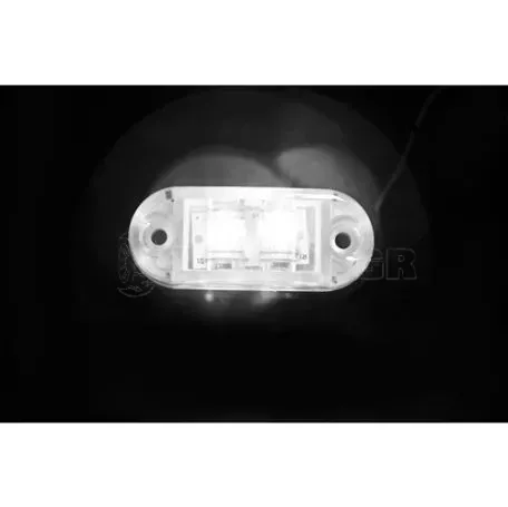 Lampa ΦΩΣ ΦΟΡΤΗΓΟΥ 2LED ΛΕΥΚΟ 24V 72mm ΑΒ1 (2x3000 MCD) L9848.4 