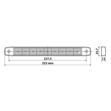 Lampa ΦΩΣ ΟΓΚΟΥ 9/32V ILLUMI ΜΕ 9 SMD LED 1 ΧΡΗΣΗΣ ΟΠΙΣΘΕΝ (ΛΕΥΚΟ/ΑΔΙΑΒΡΟΧΟ) - 1 ΤΕΜ. L4154.0 