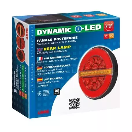 Lampa ΦΩΣ ΠΙΣΩ ΑΡΙΣΤΕΡΟ 12/24V DYNAMIC-O 140 mm ΜΕ 29 LED 3 ΧΡΗΣΕΙΣ ΘΕΣΕΩΣ/ΦΛΑΣ/STOP (ΚΟΚΚΙΝΟ/ΠΟΡΤΟΚΑΛΙ) - 1 ΤΕΜ. L4154.6 