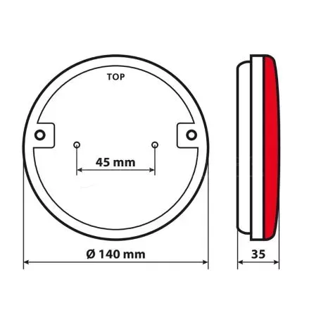 Lampa ΦΩΣ ΠΙΣΩ ΑΡΙΣΤΕΡΟ 12/24V DYNAMIC-O 140 mm ΜΕ 29 LED 3 ΧΡΗΣΕΙΣ ΘΕΣΕΩΣ/ΦΛΑΣ/STOP (ΚΟΚΚΙΝΟ/ΠΟΡΤΟΚΑΛΙ) - 1 ΤΕΜ. L4154.6 