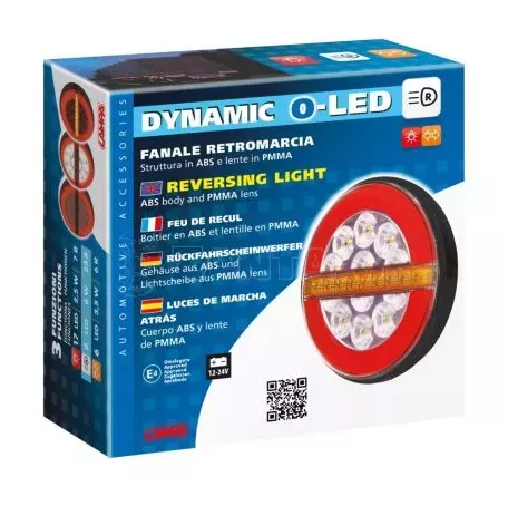 Lampa ΦΩΣ ΠΙΣΩ ΔΕΞΙ 12/24V DYNAMIC-O 140 mm ΜΕ 29 LED 3 ΧΡΗΣΕΙΣ ΘΕΣΕΩΣ/ΦΛΑΣ/STOP (ΚΟΚΚΙΝΟ/ΠΟΡΤΟΚΑΛΙ/ΛΕΥΚΟ) - 1 ΤΕΜ. L4154.7 