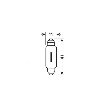 Lampa 5W 24V SV8,5-8 11x41mm ORIGINAL LINE 10ΤΕΜ. 6424/OA 