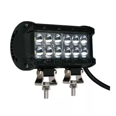 M-tech ΠΡΟΒΟΛΕΑΣ LIGHT BAR FLOOD 10-32V 36W 2400lm OSRAM 12xLED (161 x 60 x 180 mm) ΜΠΑΡΑ LED M-TECH -1ΤΕΜ. WLO602/MT 