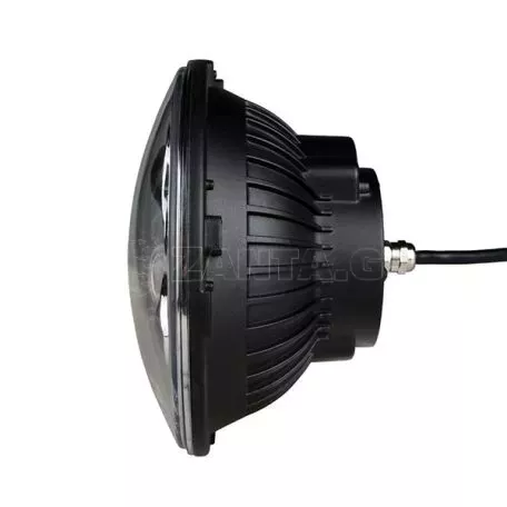 M-tech ΦΑΝΑΡΙ ΣΤΡΟΓΓΥΛΟ 7 ΙΝΤΣΩΝ ME 8LED CREE (XML-10W) 9-36V 6000-6500K CHROME WHL101/MT 