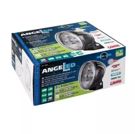 Lampa ΠΡΟΒΟΛΕΑΣ ANGEL-LED 9>36V 7LED 4.800LM 6.500K 150mm 2 ΛΕΙΤΟΥΡΓΙΩΝ ΑΔΙΑΒΡΟΧΟΣ 1ΤΕΜ. L7224.9 