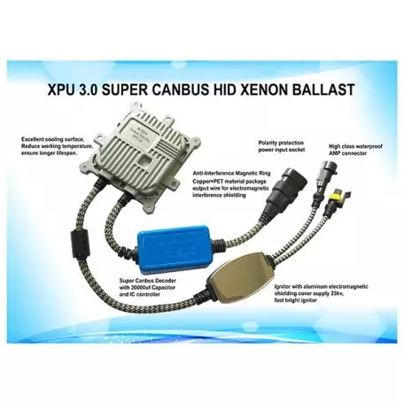 M-tech SLIM BALLAST CAN-BUS 12V 35-50W ΓΙΑ KIT XENON 1ΤΕΜ. BALLAST.PXPU3/MT 