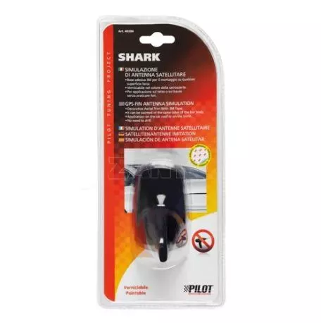 Lampa ΚΕΡΑΙΑ ΚΑΡΧΑΡΙΑΣ SHARK ΜΑΥΡΗ GPS ΑΥΤΟΚΟΛΛΗΤΗ ΔΙΑΚΟΣΜΗΤΙΚΗ 55x86x83mm L4028.4 