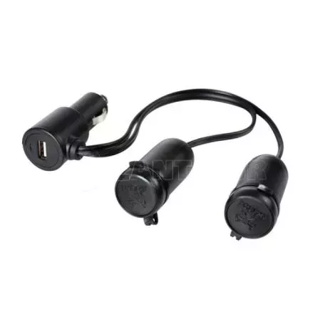 Lampa Αντάπτορας Διπλός Αναπτήρα με Καπάκι L3896.6/T 