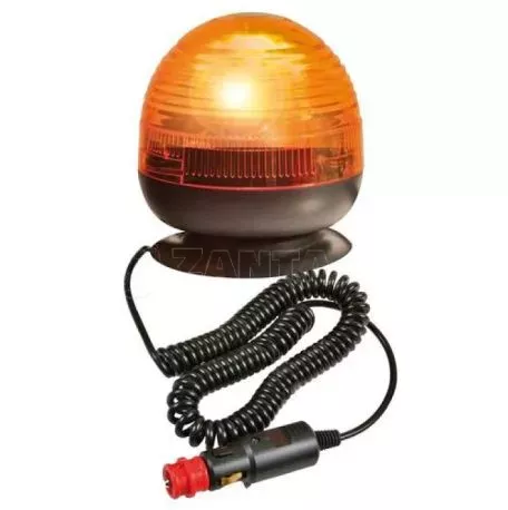 Lampa ΜΑΓΝΗΤΙΚΟΣ ΦΑΡΟΣ RH-4 12V/24V (ΠΟΡΤΟΚΑΛΙ/ΚΟΝΤΟΣ/ΣΤΡΟΓΓΥΛΟΣ ΜΕ ΦΙΣ ΑΝΑΠΤΗΡΑ - 130 Χ 135 mm) L7300.3 