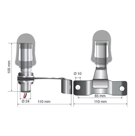 Lampa Βάση Στήριξης Φάρου FIX-5 85mm  L7301.3 