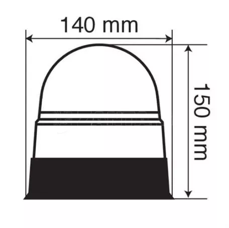 Lampa ΦΑΡΟΣ RL-5 12V/24V 3 ΧΡΗΣΕΩΝ (ΠΟΡΤΟΚΑΛΙ/ΒΙΔΩΤΟΣ - 140 Χ 150 mm) L7299.8 