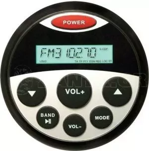 HASDA MP3 PLAYER 89mm - 12V 4x40W ΜΕ ΡΑΔΙΟΦΩΝΟ/USB/BLUETOOTH (ΑΔΙΑΒΡΟΧΟ/ΣΤΡΟΓΓΥΛΟ/ΜΑΥΡΟ) 