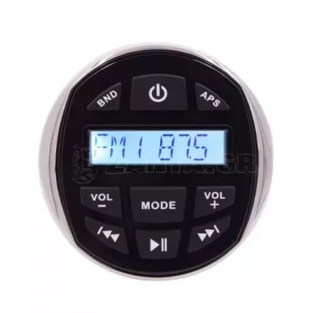 HASDA MP3 PLAYER 113 mm- 5V-4X40W ΜΕ ΡΑΔΙΟΦΩΝΟ/USB/BLUETOOTH (ΑΔΙΑΒΡΟΧΟ/ΣΤΡΟΓΓΥΛΟ/ΜΑΥΡΟ ΧΡΩΜΙΟΜΕΝΟ ΔΑΧΤΥΛΙΔΙ) 